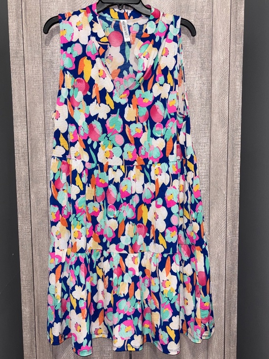Dear Scarlett Dresses & Skirts - Multi color Dear Scarlett Tiered Wrinkle Free Dress 2X